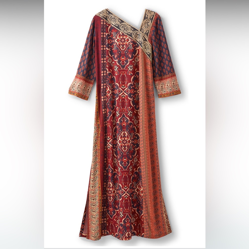 Soft Surroundings Medium Patchwork Floral Maxi Ci… - image 3